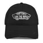 "On the wall" Distressed Dad Hat